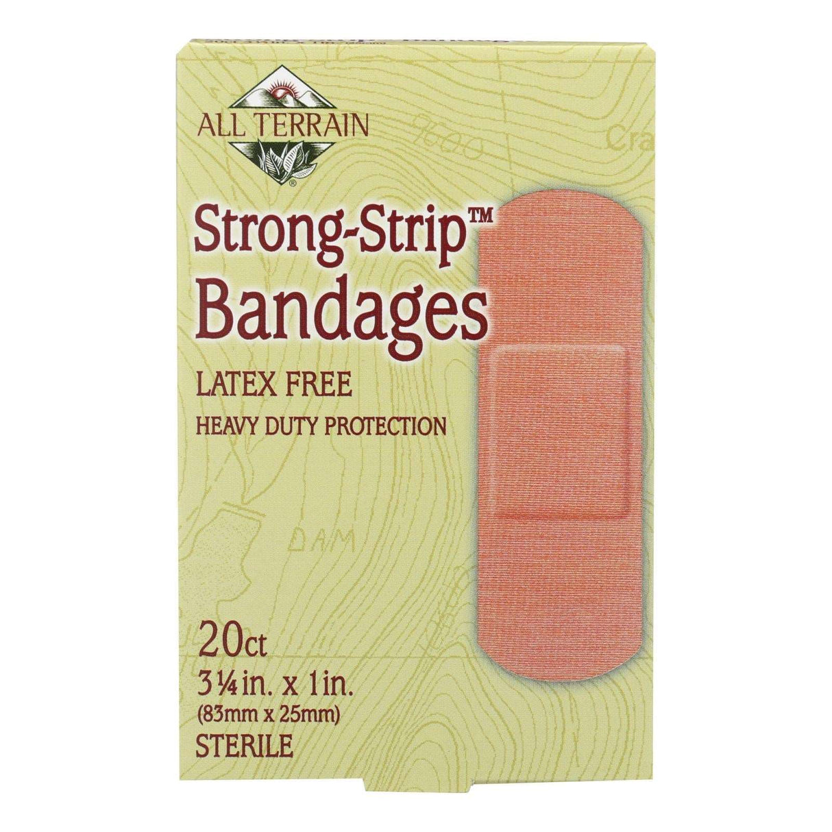 All Terrain Strong-Strip Bandages - 20 Count - Essential for Adventure-Seekers - Cozy Farm 