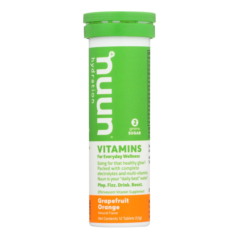Nuun Vitamins Effervescent Drink Tabs (Pack of 8 - 12 Tabs) - Grapefruit & Orange - Cozy Farm 