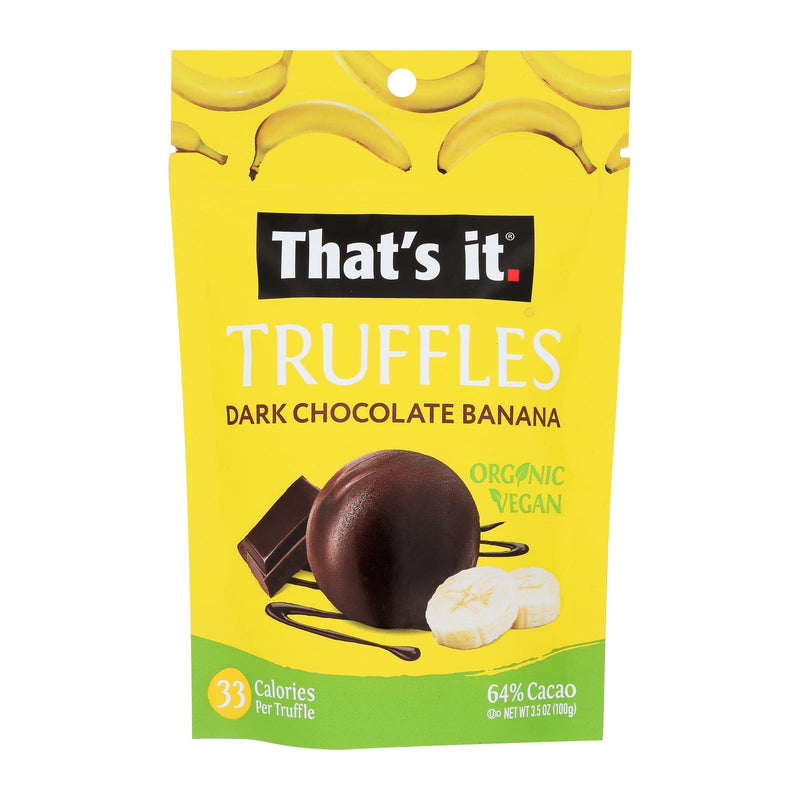 That's It - TRFL Dark Chocolate Banana - Case of 6 - 3.5 Oz - Cozy Farm 
