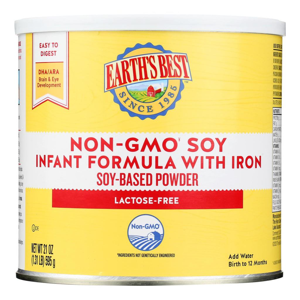 Earth's Best Infant Formula Soy with Iron (21 Oz.) - Cozy Farm 