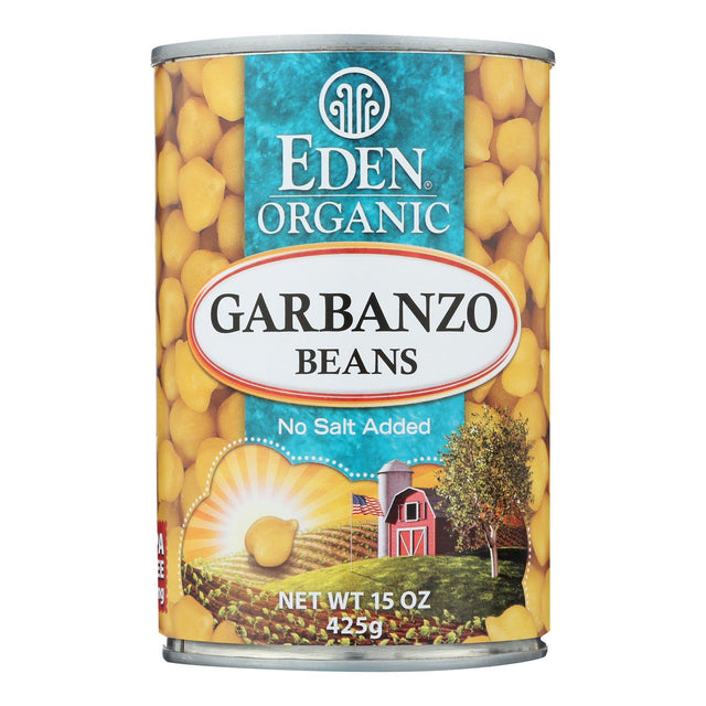 Organic Eden Garbanzo Beans in 12 - 15 Oz. Cans - Cozy Farm 