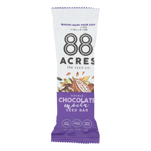 88 Acres Seed Bars Double Chocolate Mocha (Pack of 9, 1.6 Oz.) - Cozy Farm 