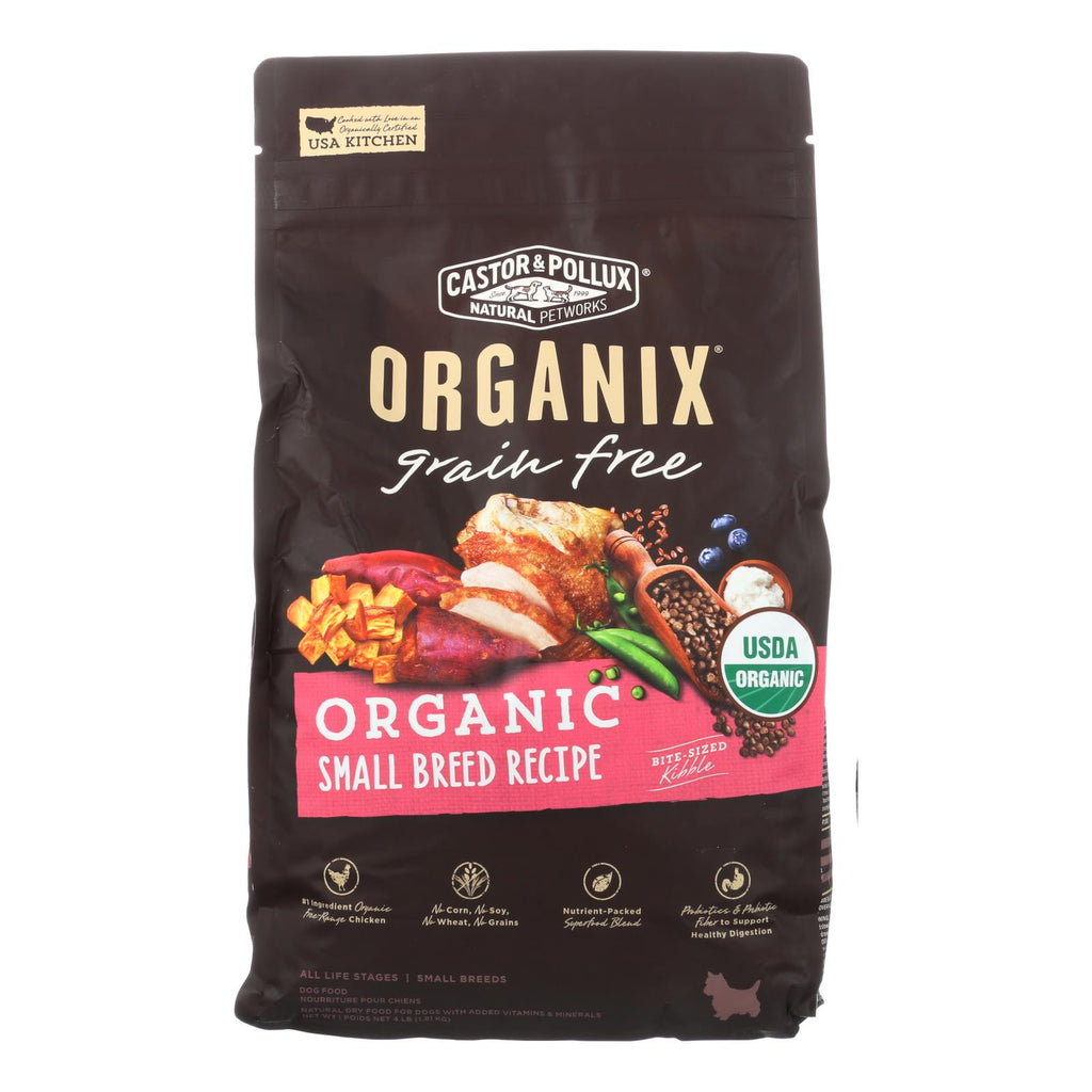 Castor & Pollux Organix Organic Small Breed Dog Food, Case of 5 (4 Lb Bags) - Cozy Farm 