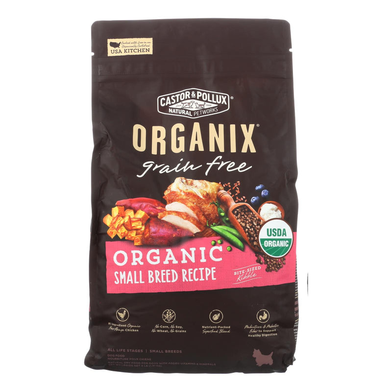 Castor & Pollux Organix Organic Small Breed Dog Food, Case of 5 (4 Lb Bags) - Cozy Farm 