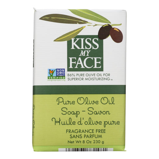 Kiss My Face Pure Olive Oil Fragrance Free Bar Soap - 8 Oz - Cozy Farm 