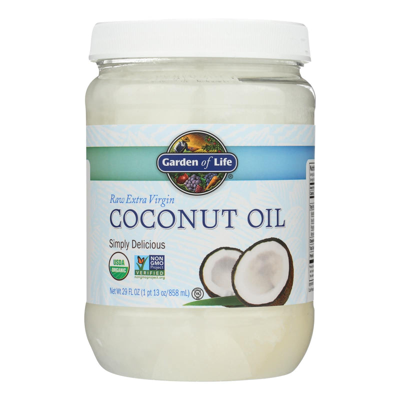 Organic Raw Extra Virgin Coconut Oil (Pack of 4 - 29 Fl Oz) by Garden Of Life - Cozy Farm 