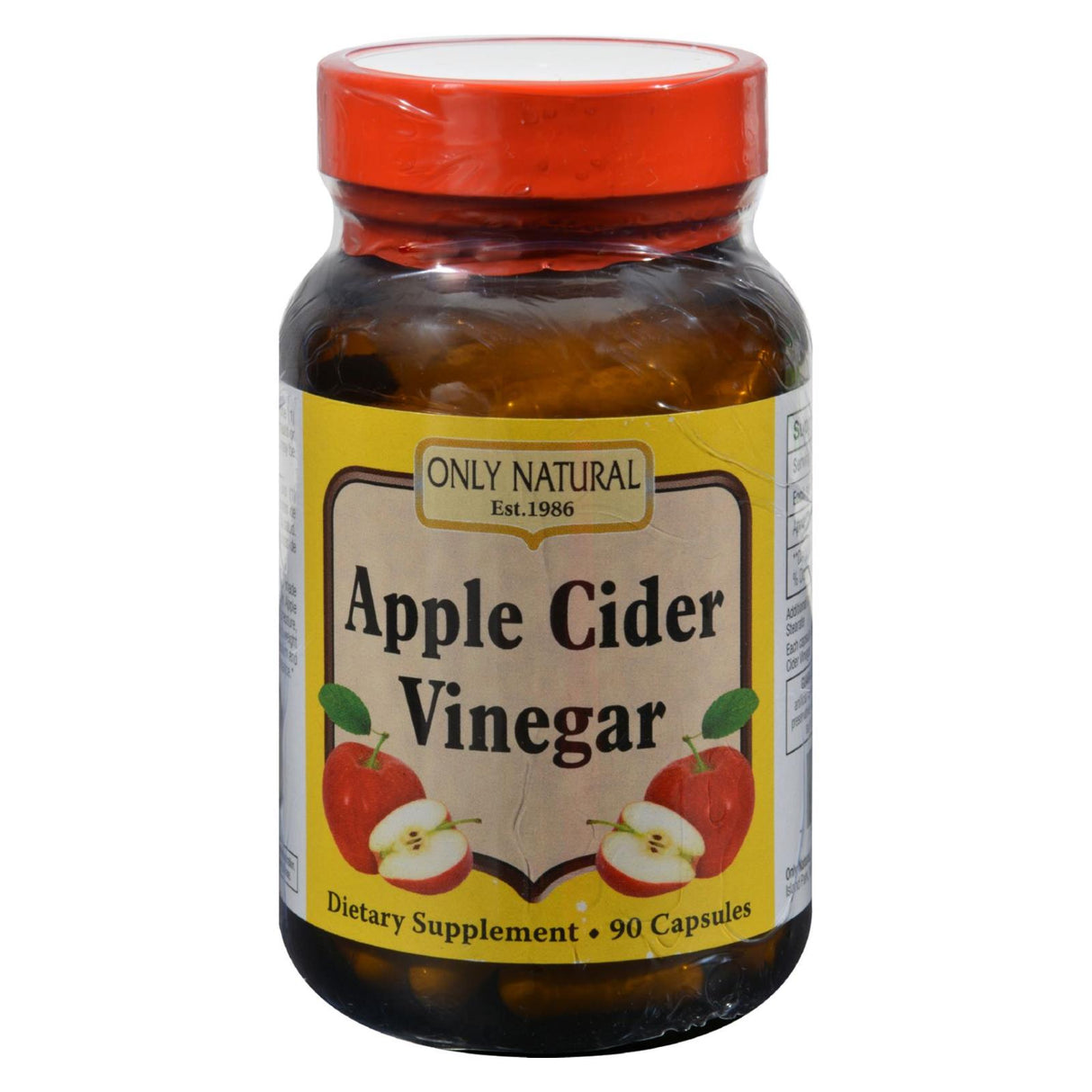 Only Natural Apple Cider Vinegar - 500mg - Pack of 90 Capsules - Cozy Farm 
