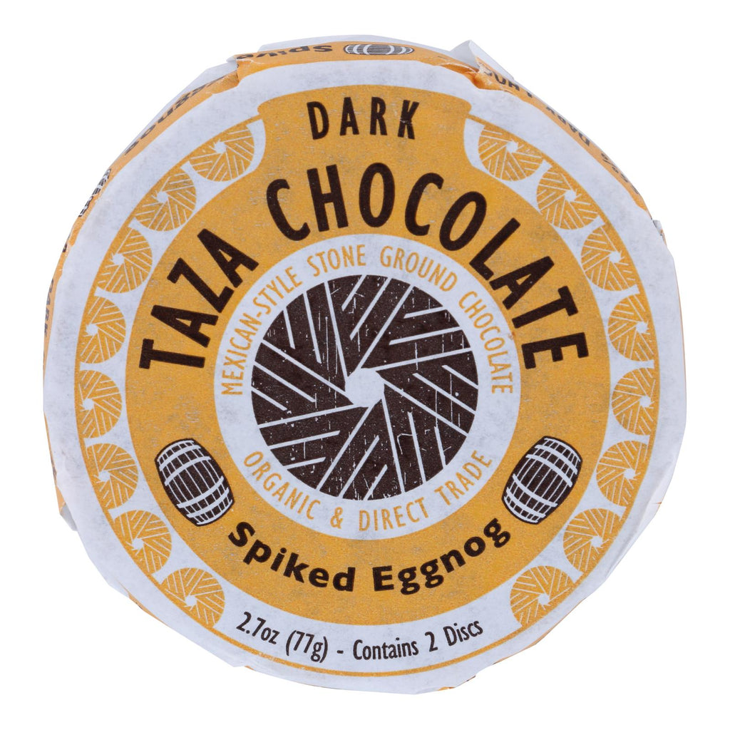 Taza Chocolate - Chocolate Disk Spk Eggnog (Pack of 12) 2.7 Oz. - Cozy Farm 