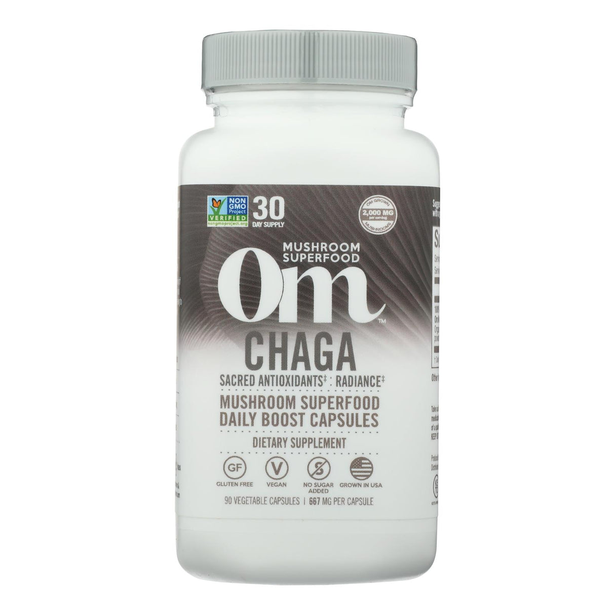 Mush Superfood Chaga Mushroom Capsules - 90 Count - Cozy Farm 