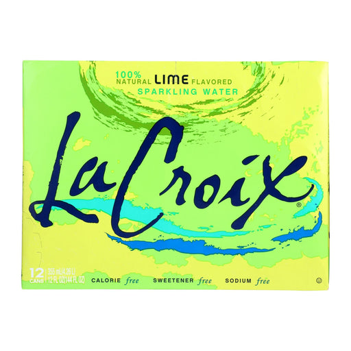 Lacroix Sparkling Water, Lime, 12 Fl Oz. - Case of 2 - Cozy Farm 