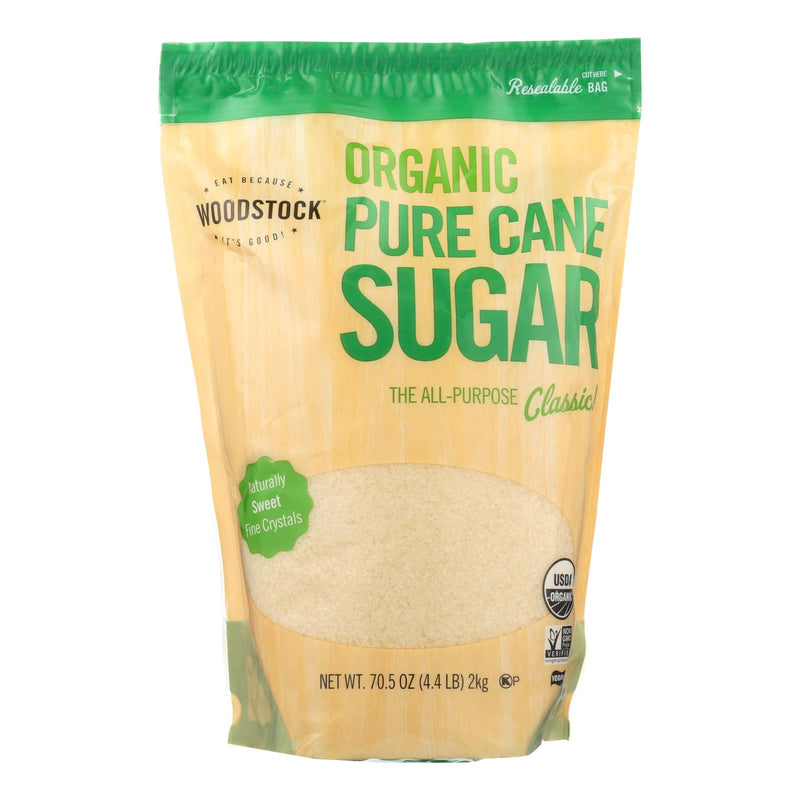 Woodstock Organic Cane Sugar - 4.4 lb Bag - Case of 5 - Cozy Farm 