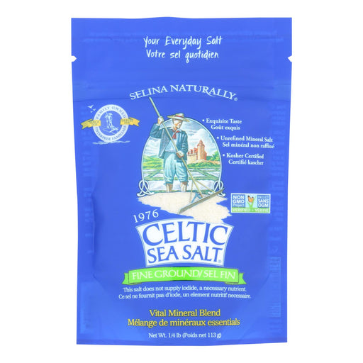 Celtic Sea Salt Fine Ground (Pack of 6) - 0.25 lb. - Cozy Farm 