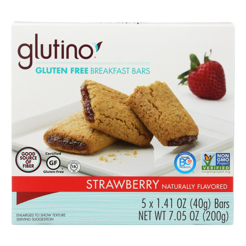 Glutino Strawberry Breakfast Bars (Pack of 12 - 7.05 Oz.) - Cozy Farm 