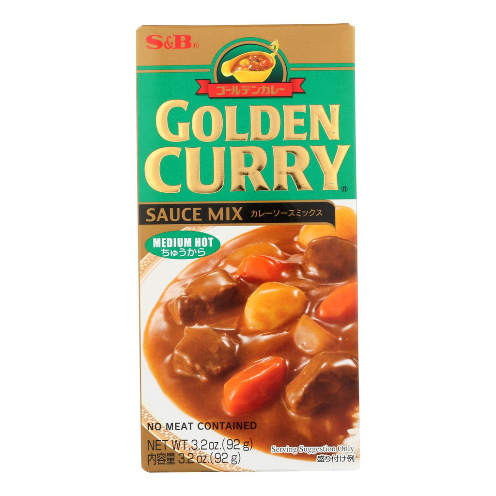 S&B Sauce Mix Golden Cry Medium Hot (Pack of 12) - 3.2 Oz. - Cozy Farm 