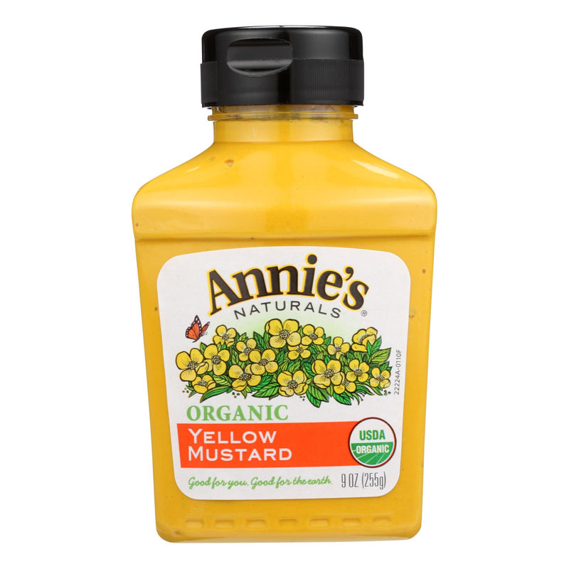 Annie's Naturals Organic Yellow Mustard, 9 Oz. (Pack of 12) - Cozy Farm 