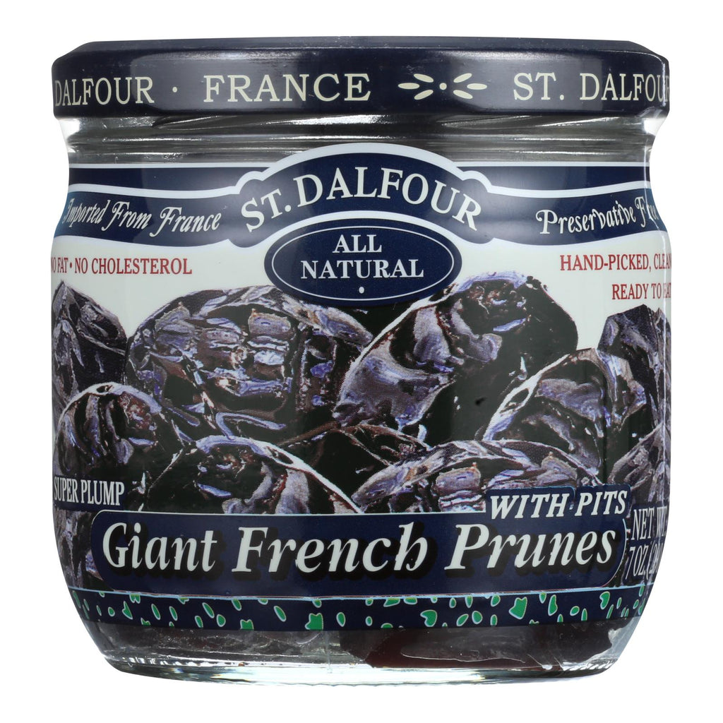 St Dalfour Prunes - French - Giant - With Pits - 7 Oz - Case Of 6 - Cozy Farm 
