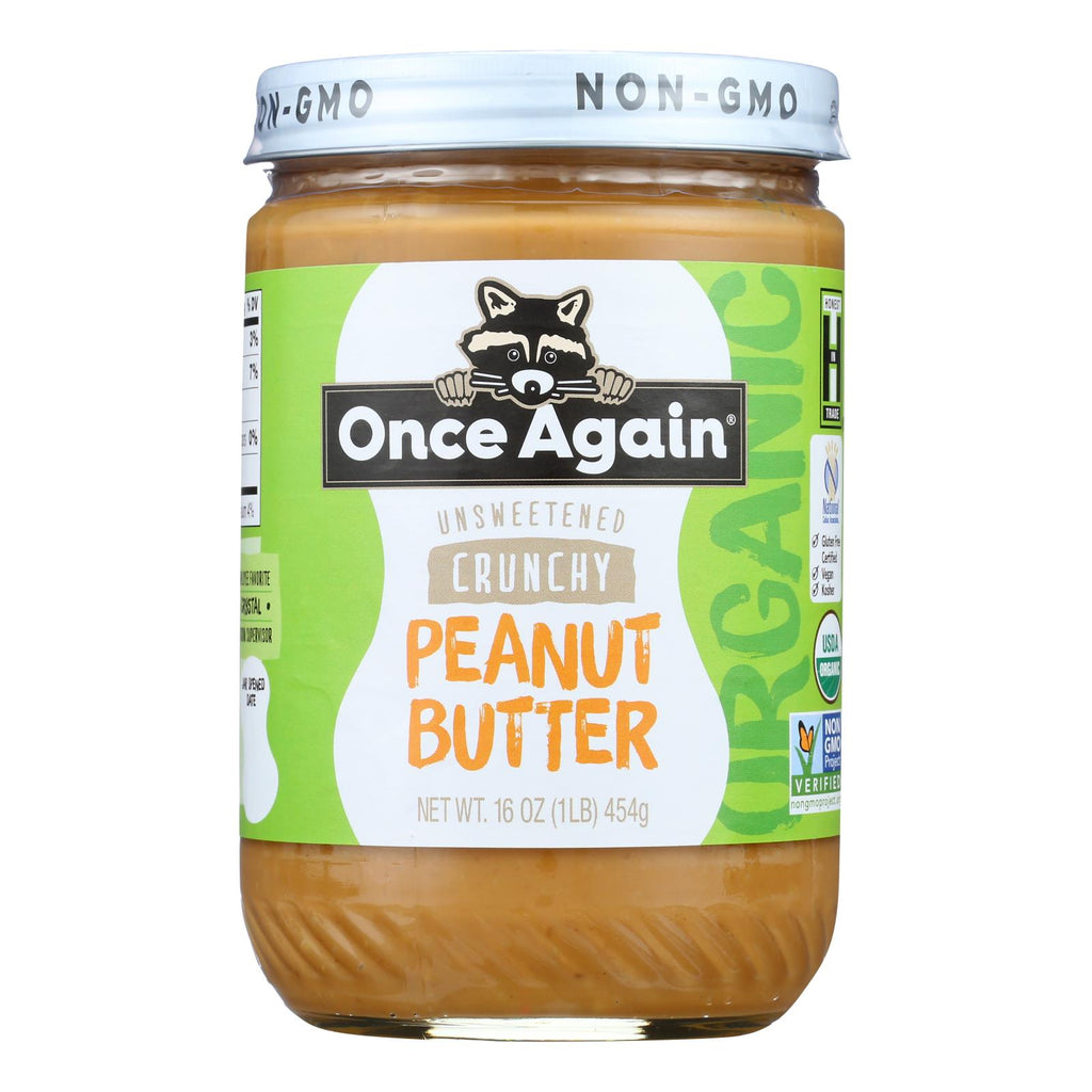 Once Again Organic Crunchy Peanut Butter (Pack of 6 - 16 Oz.) - Cozy Farm 