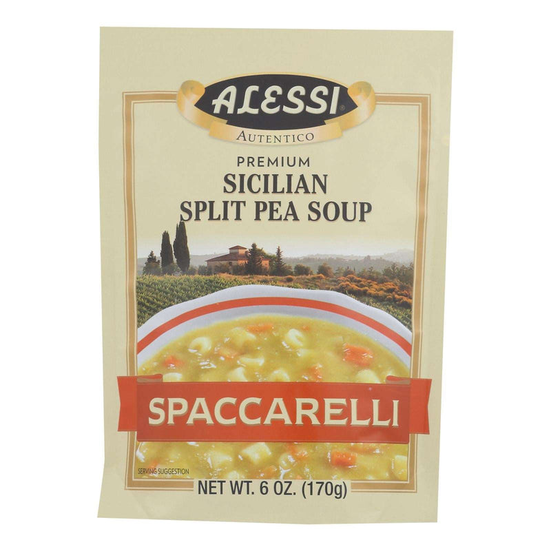 Alessi Split Pea Spaccarelli Soup (Pack of 6 - 6 Oz.) - Cozy Farm 