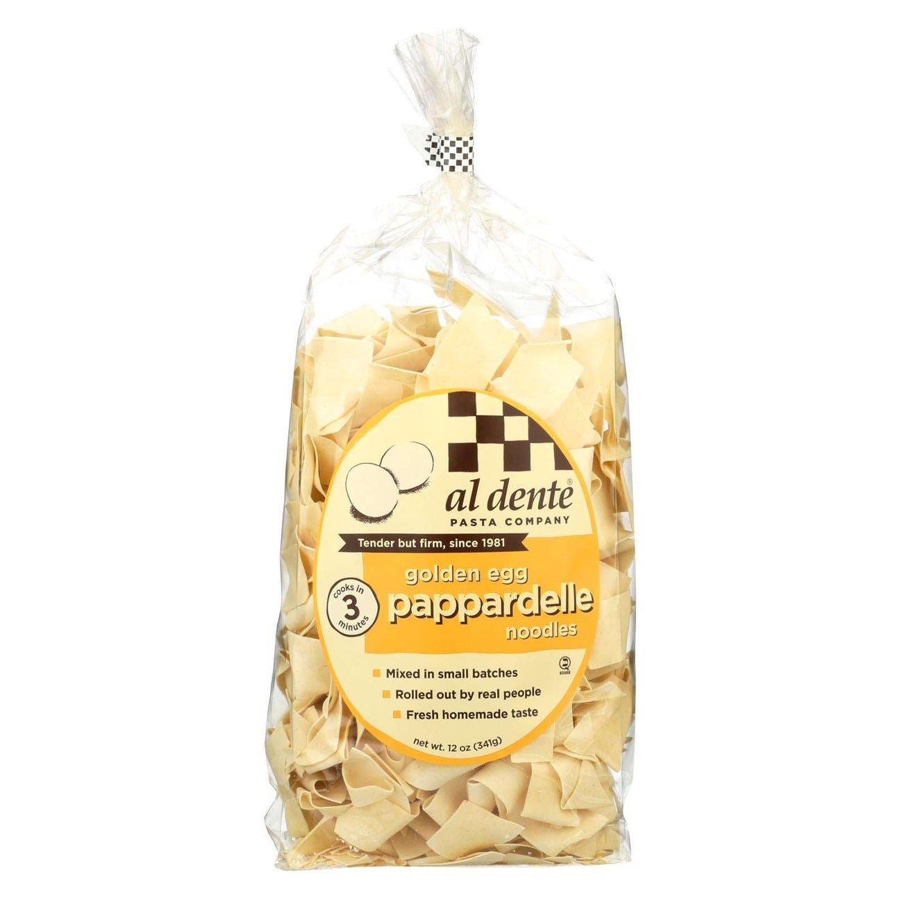 Al Dente Pappardelle Golden Egg Pasta, 6 Pack of 12 oz - Cozy Farm 