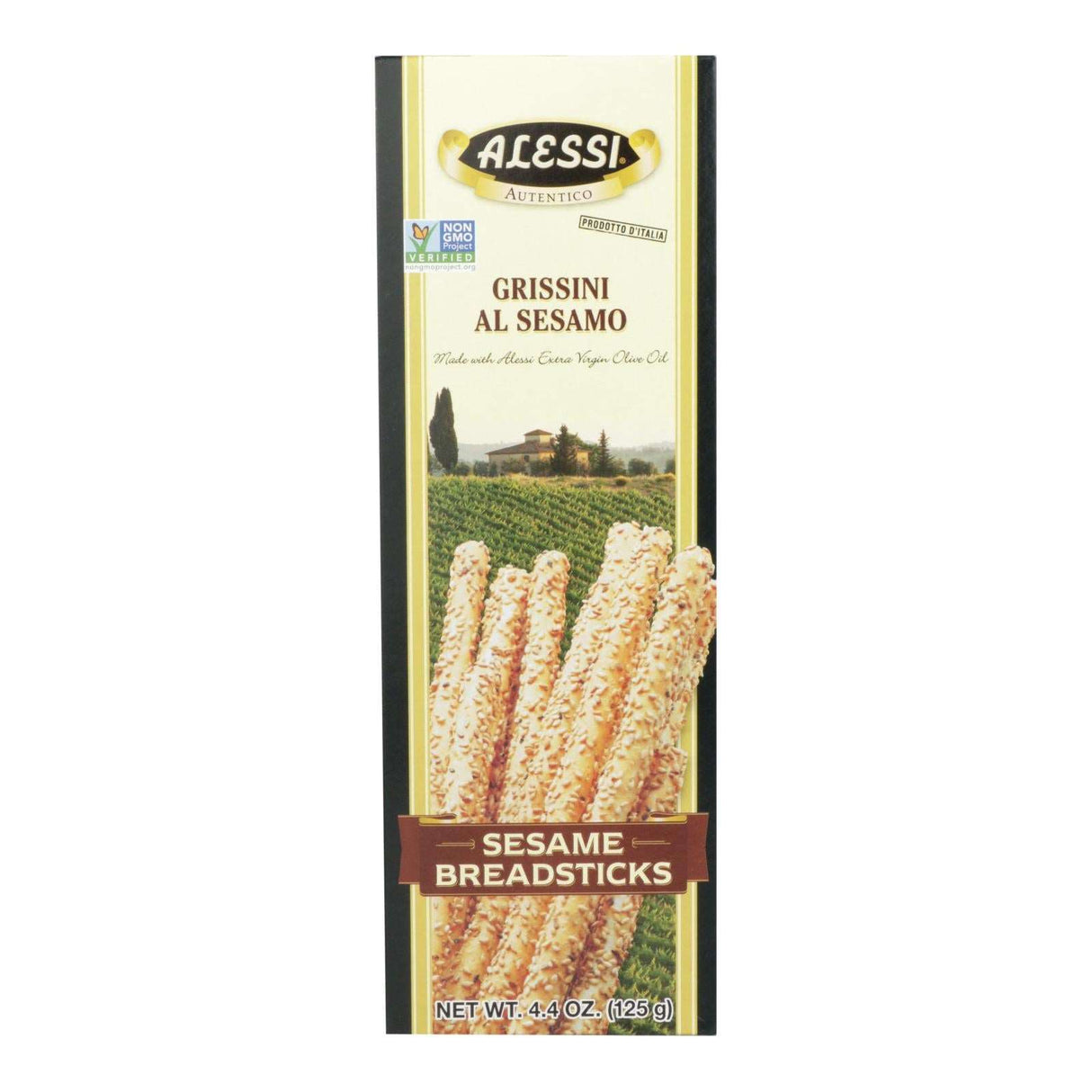 Alessi Sesame Breadsticks, 4.4 Oz. (Pack of 12) - Cozy Farm 