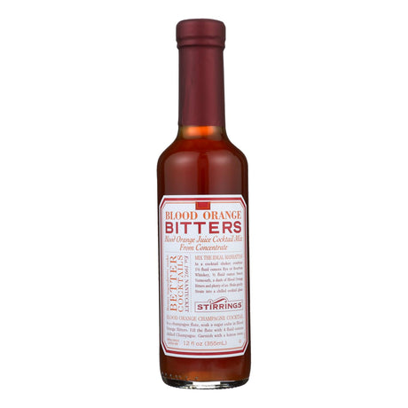 Stirrings Bar Ingredients - Blood Orange Bitters (Pack of 6) - 12 Fl Oz. - Cozy Farm 