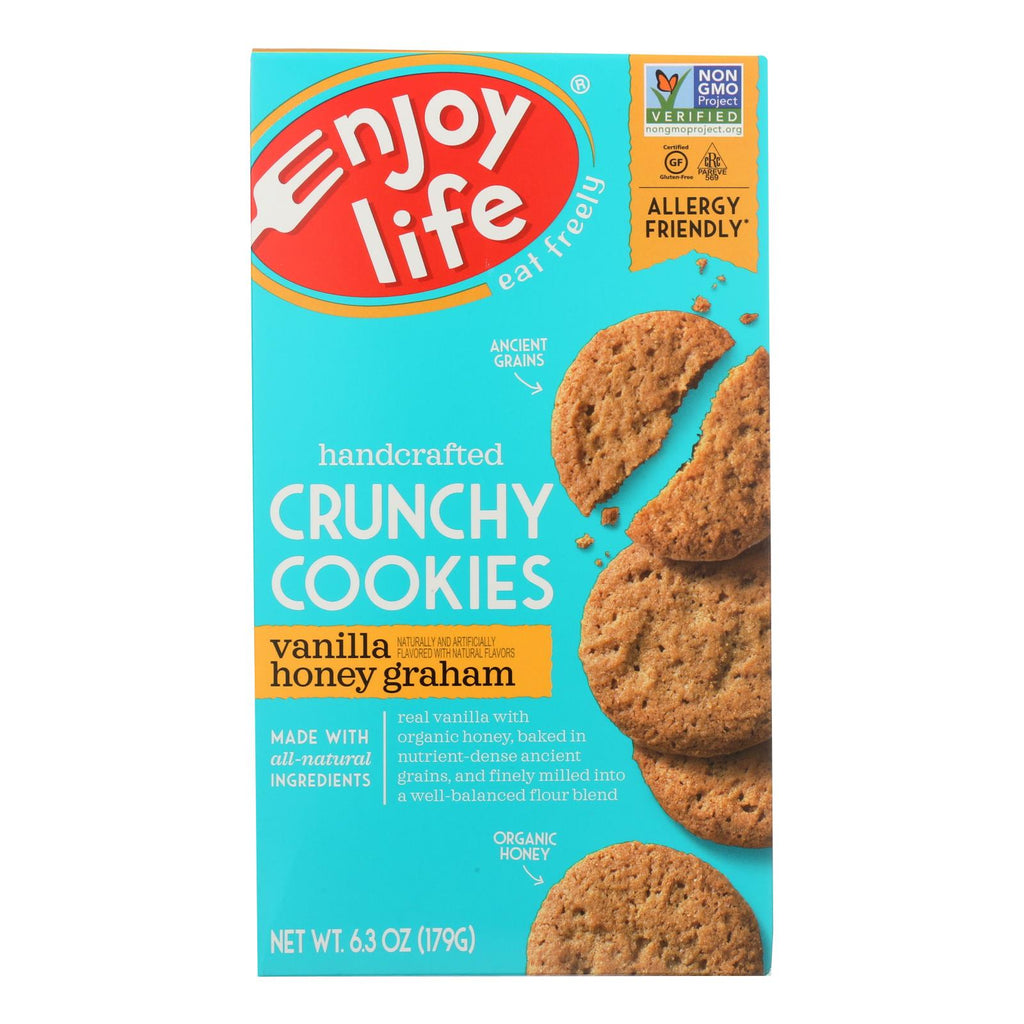 Enjoy Life - Cookie - Crunchy - Vanilla Honey Graham - Gluten Free - 6.3 Oz - Case Of 6 - Cozy Farm 