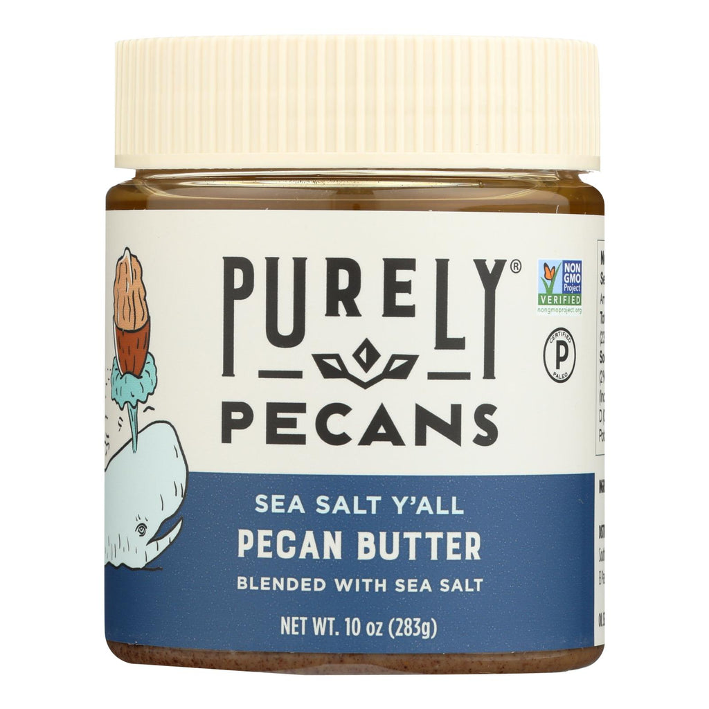 Purely Pecan Butter (Pack of 6) - 10 Oz. Sea Salt - Cozy Farm 