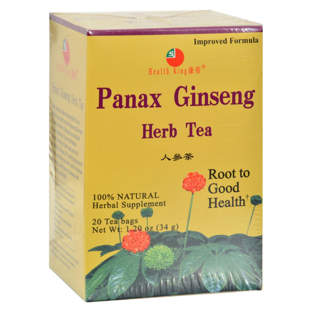 Health King Panax Ginseng Herb Tea (Pack of 20) - Cozy Farm 