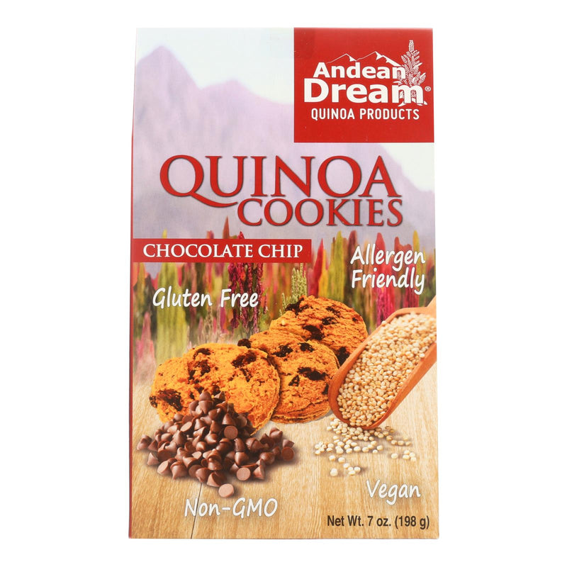 Andean Dream Gluten Free Quinoa Chocolate Chip Cookies (Pack of 6 - 7 Oz.) - Cozy Farm 