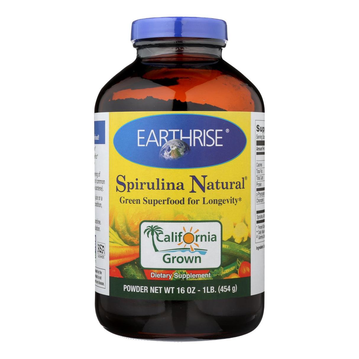 Earthrise Spirulina Natural Powder - 16 Oz. - Cozy Farm 