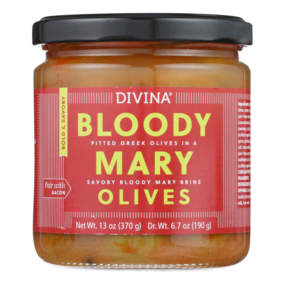 Divina Olives: Premium Bloody Mary Cocktail Mix (Pack of 6 - 13 Oz.) - Cozy Farm 