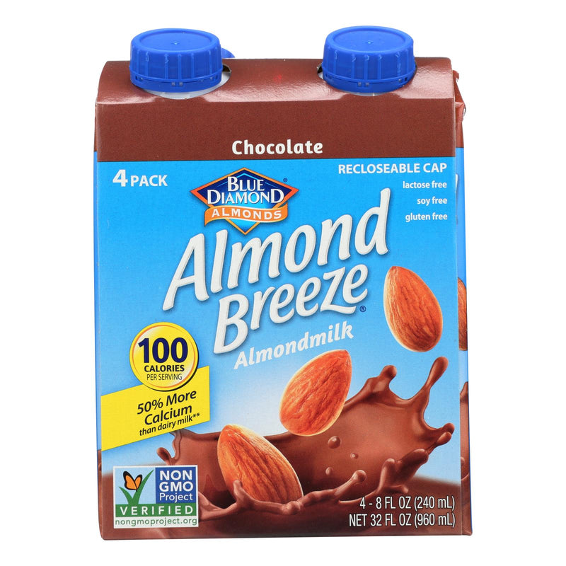 Almond Breeze Almond Milk Chocolate - Case of 6 - 4/8 Oz. - Cozy Farm 