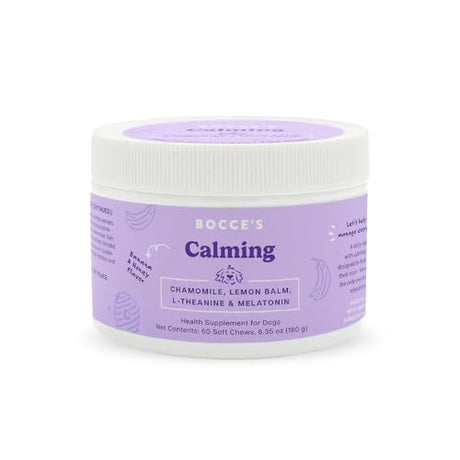 Bocce's Bakery Calming Dog Supplement, 6.35 oz (Pack of 12) - Anxiety Relief Treats