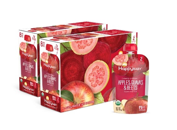 Happy Baby Stg2 Apple Cart Guava (Pack of 16) 4 Oz - Cozy Farm 