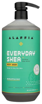 Alaffia Body Wash - Eucalyptus Mint, 32 fl oz - Refreshing Natural Cleanser