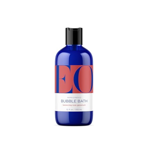 Eo Products - Rose Geranium Bubble Bath, 12 fl oz - Calming Aromatherapy Soak