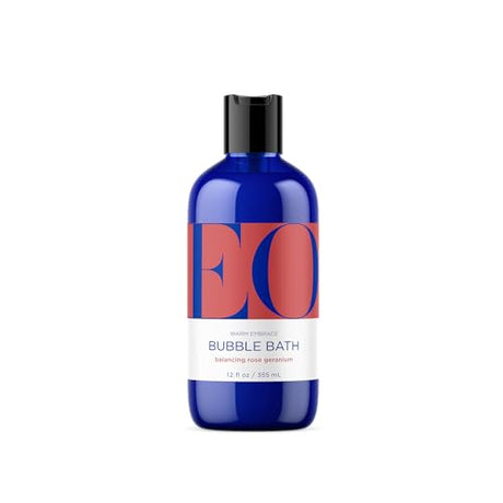 Eo Products - Rose Geranium Bubble Bath, 12 fl oz - Calming Aromatherapy Soak