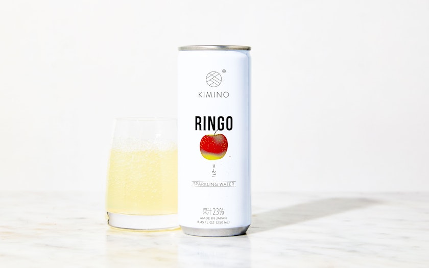 Kimino - Sparkling Ringo, 8.45 oz (Pack of 12) - Japanese Apple Soda