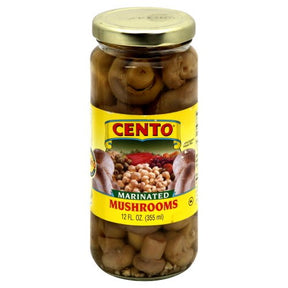 Cento Marinated Mushrooms - Bulk 12-Pack with Individual 12 Oz Containers - Cozy Farm 