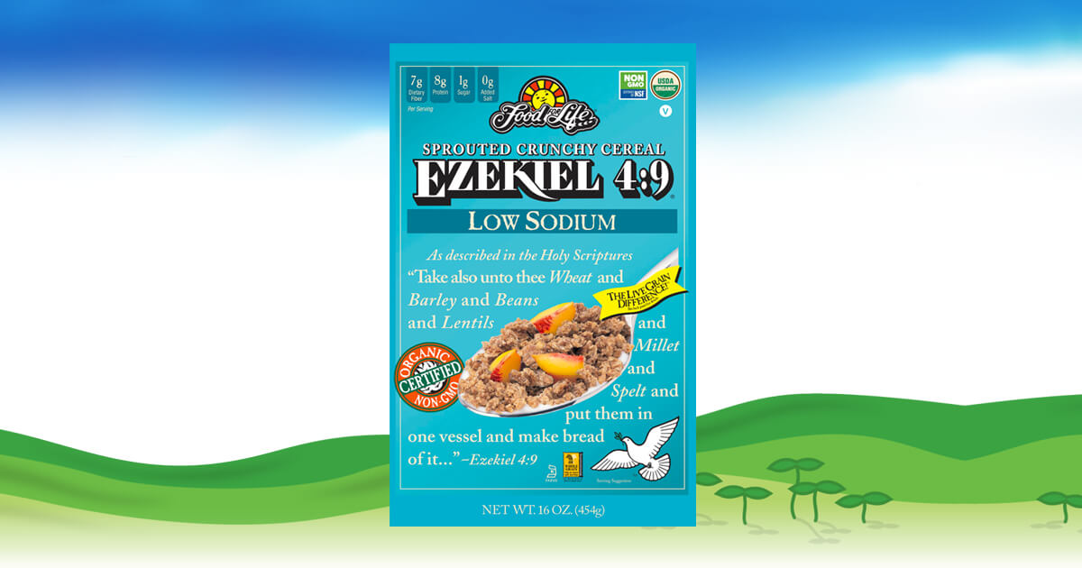 Food For Life Ezekiel 4:9 Sprouted Grain Low Sodium Crunchy Cereal - 6 Pack - 16 Oz