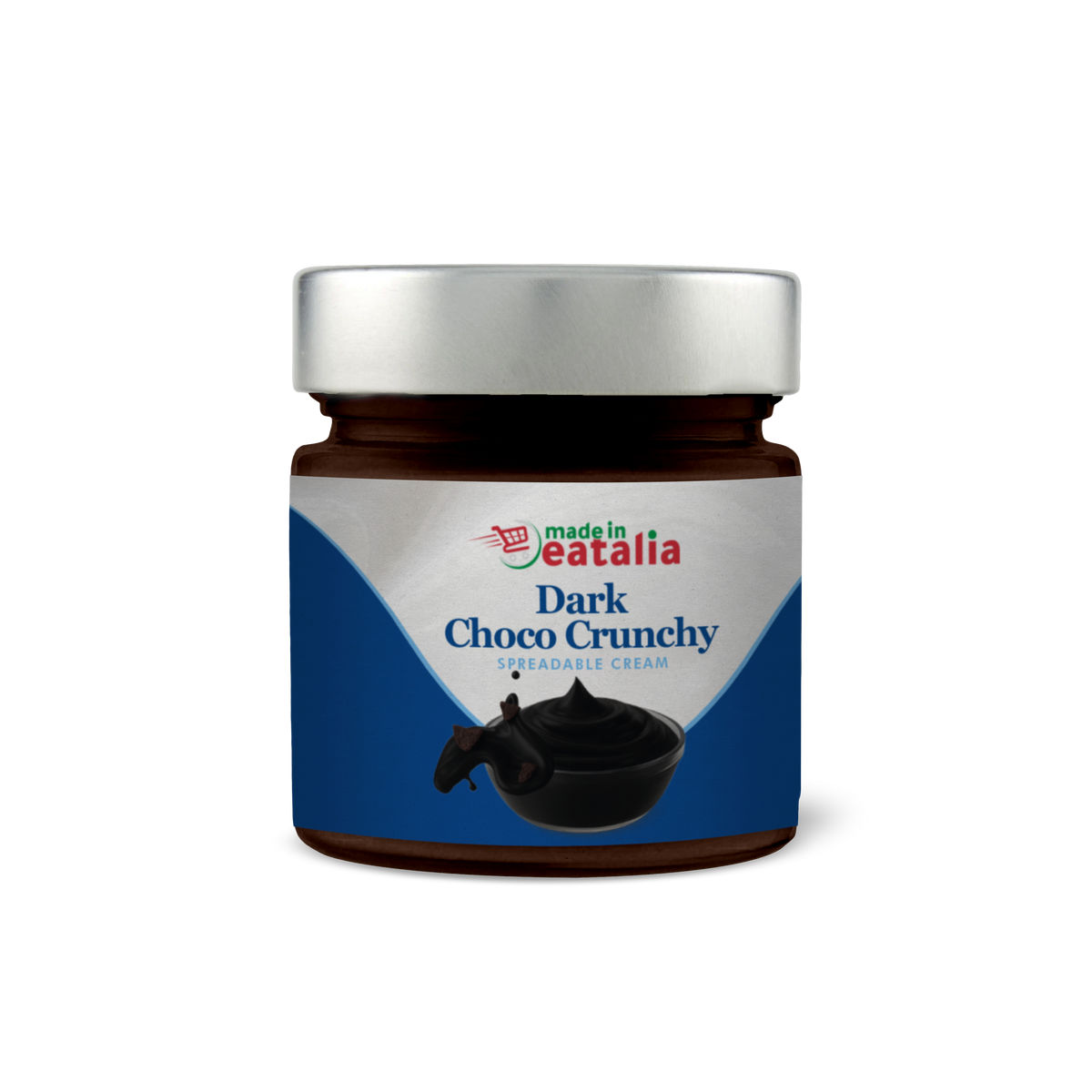 Made In Eatalia Dark Choco Crunchy Dark Chocolate Spread, 200g
