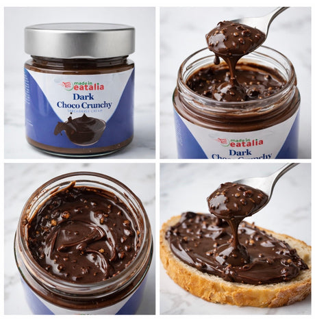 Made In Eatalia Dark Choco Crunchy Dark Chocolate Spread, 200g
