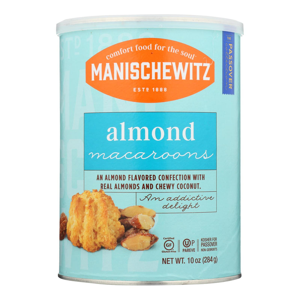 Manischewitz - Macaroon Almond Passover - Case Of 12-10 Oz - Cozy Farm 