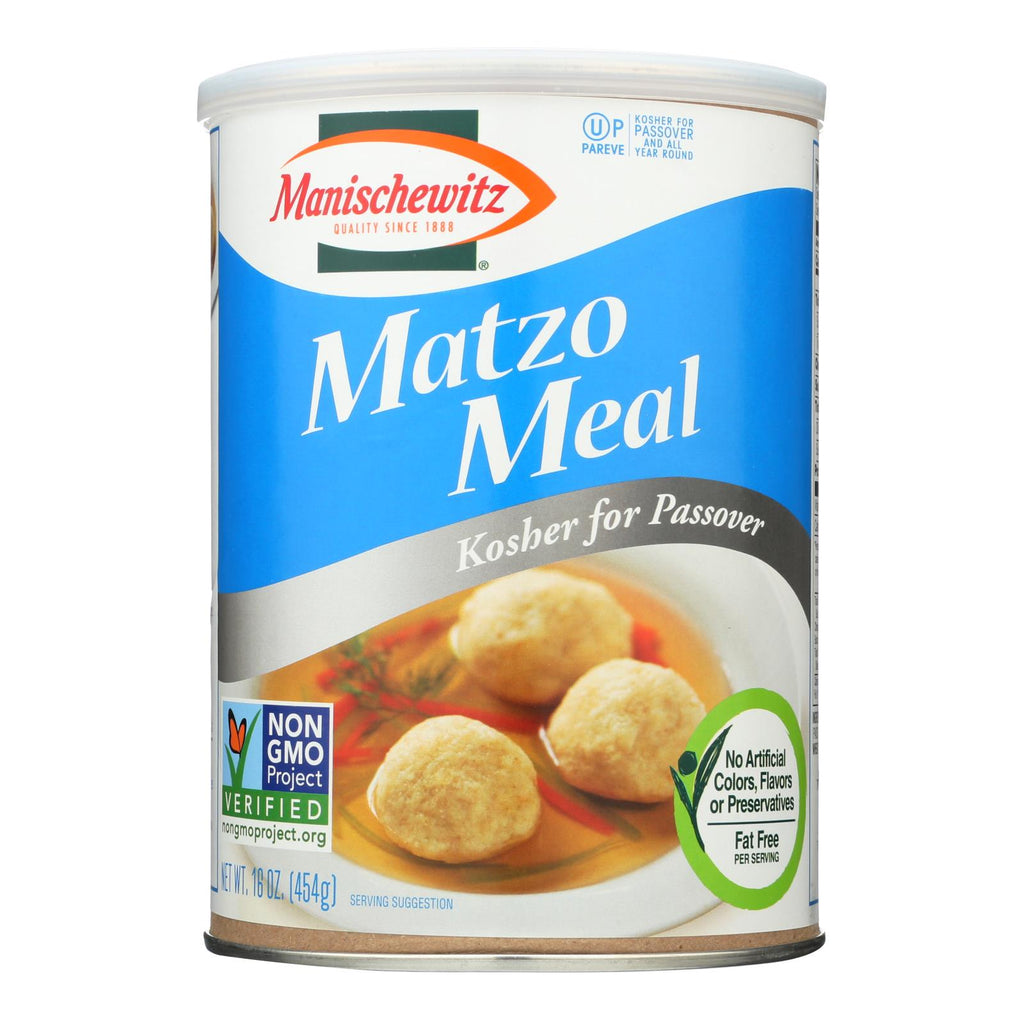 Manischewitz Matzo Meal  - Case Of 12 - 1 Lb - Cozy Farm 