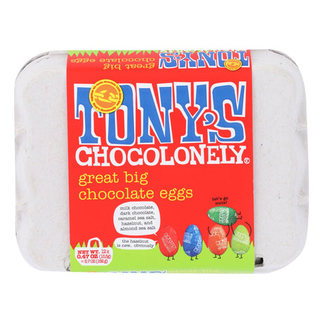 Tony's Chocolonely Big Milk Chocolate Eggs (Pack of 24) 5.7 Oz Each - Cozy Farm 