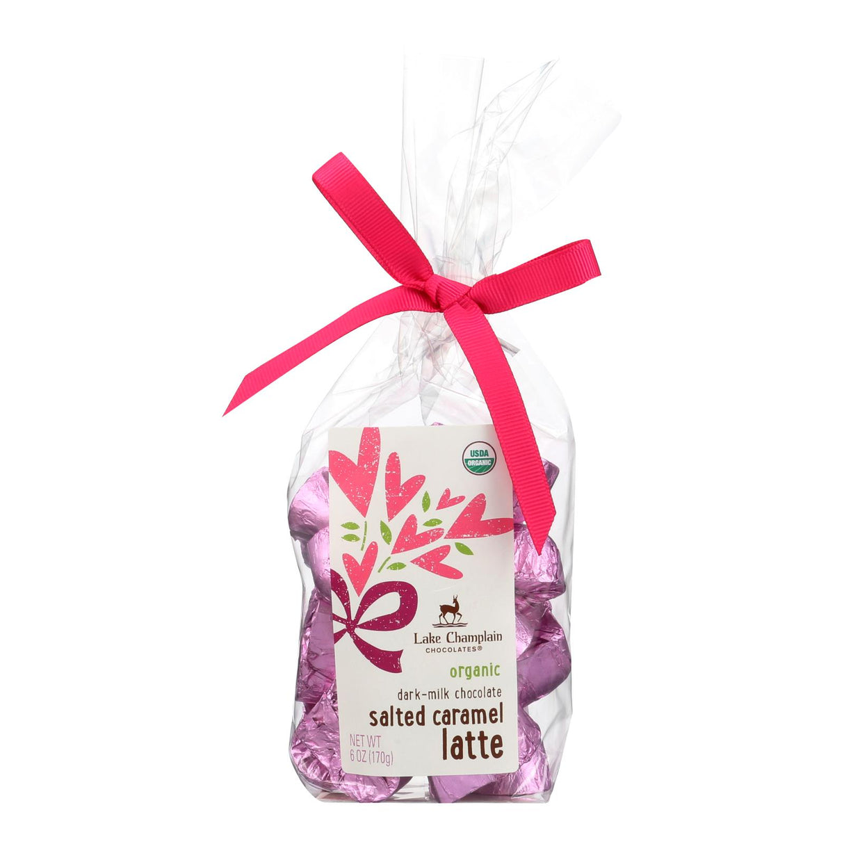 Lake Champlain Chocolates Salted Caramel Latte Dark-Milk Chocolate - 6 Oz Bag (Case of 12) - Cozy Farm 