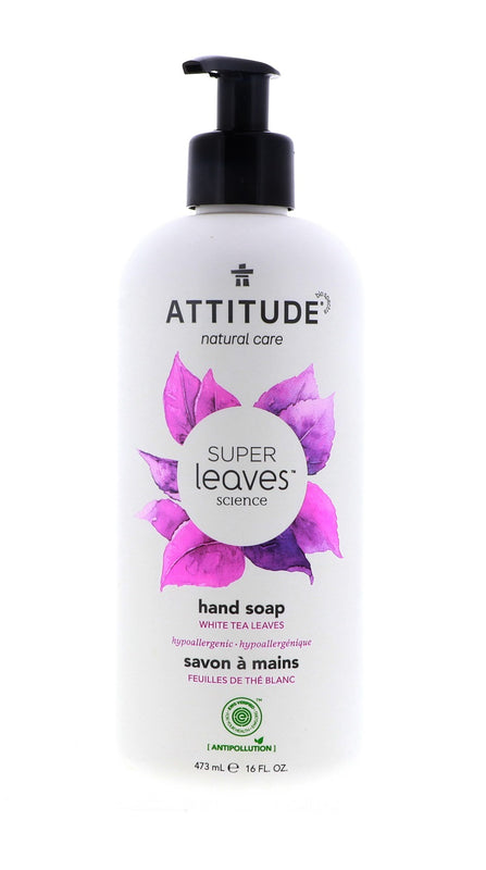 Attitude Gentle Hand Soap, White Tea Leaves, 16 Oz - Cozy Farm 