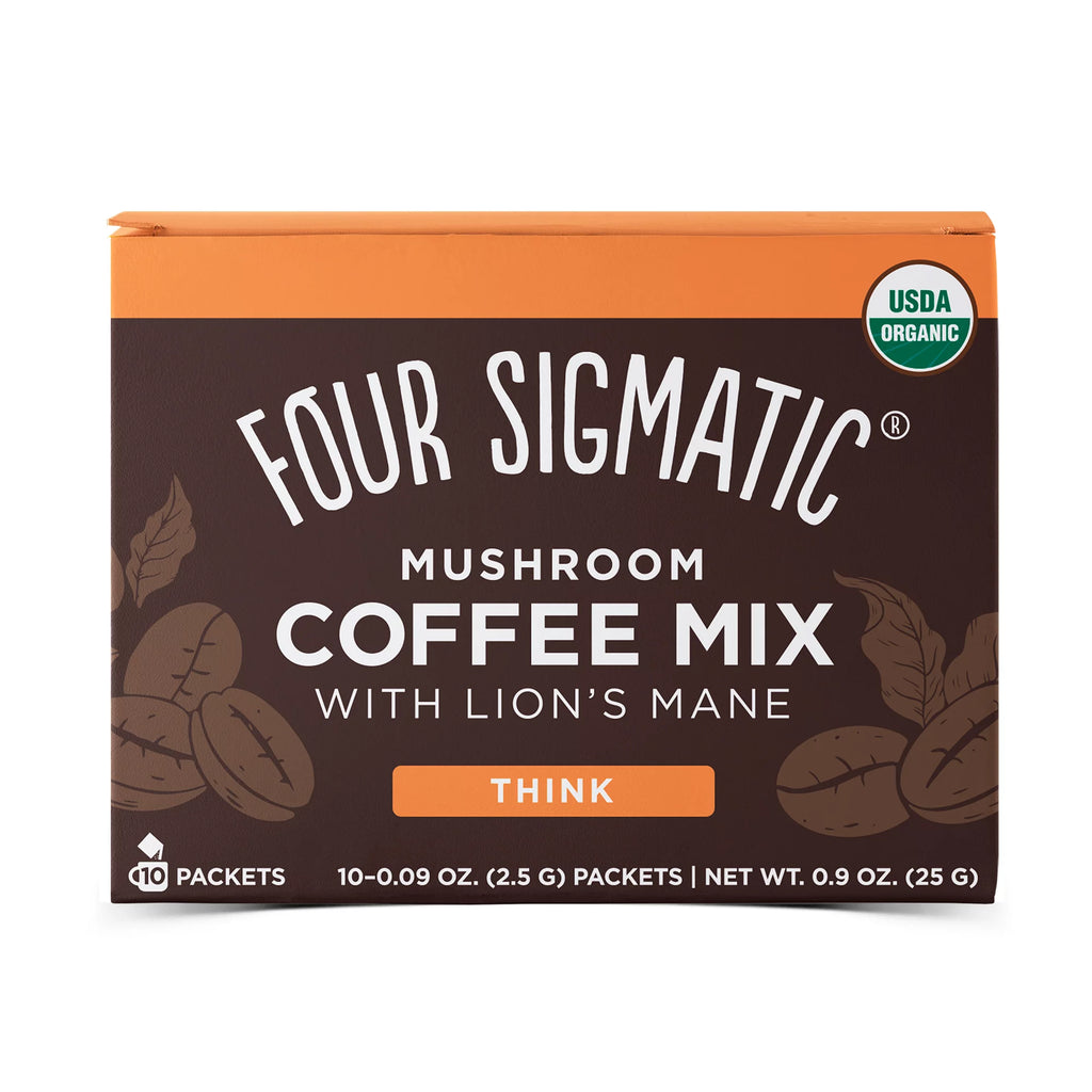 Four Sigmatic Mushroom Coffee  with Lion's Mane and Chaga (Pack of 10) - Cozy Farm 