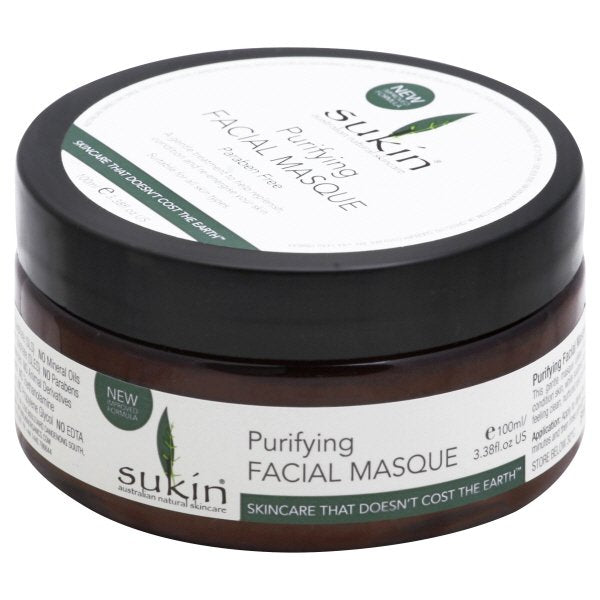 Sukin Facial Masque  - Clay, Cucumber & Flaxseed - 3.38oz - Cozy Farm 