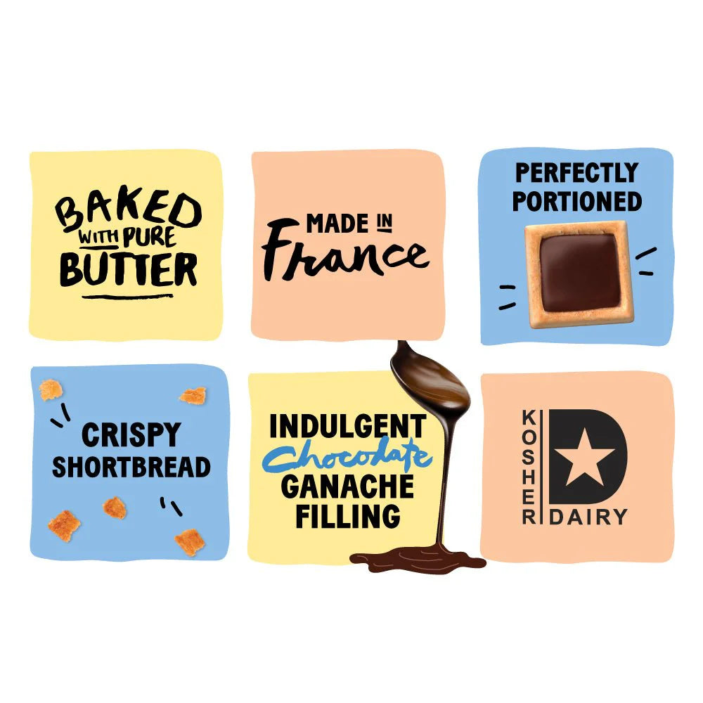 Michel et Augustin Milk Chocolate & Melty Caramel Cookies, Case of 18